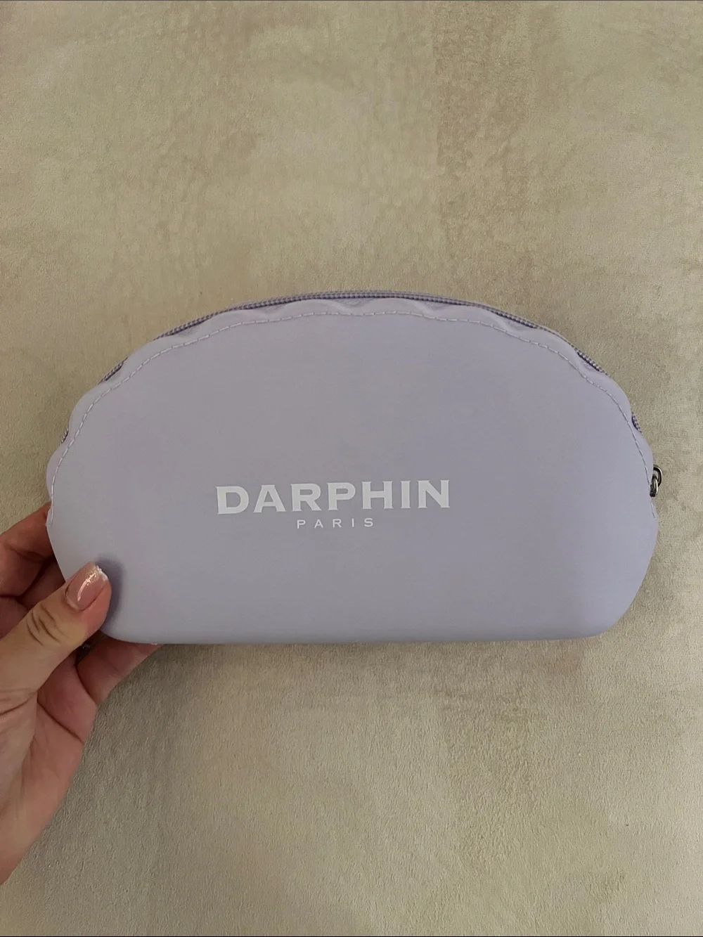Darphin Pair of Pink and Purple Silicone Cosmetic Cases